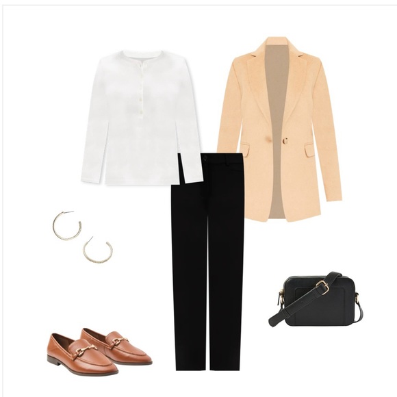 Ready for Fall! NWT Ann Taylor Loft single-button modern blazer in camel. 12. - Picture 6 of 6